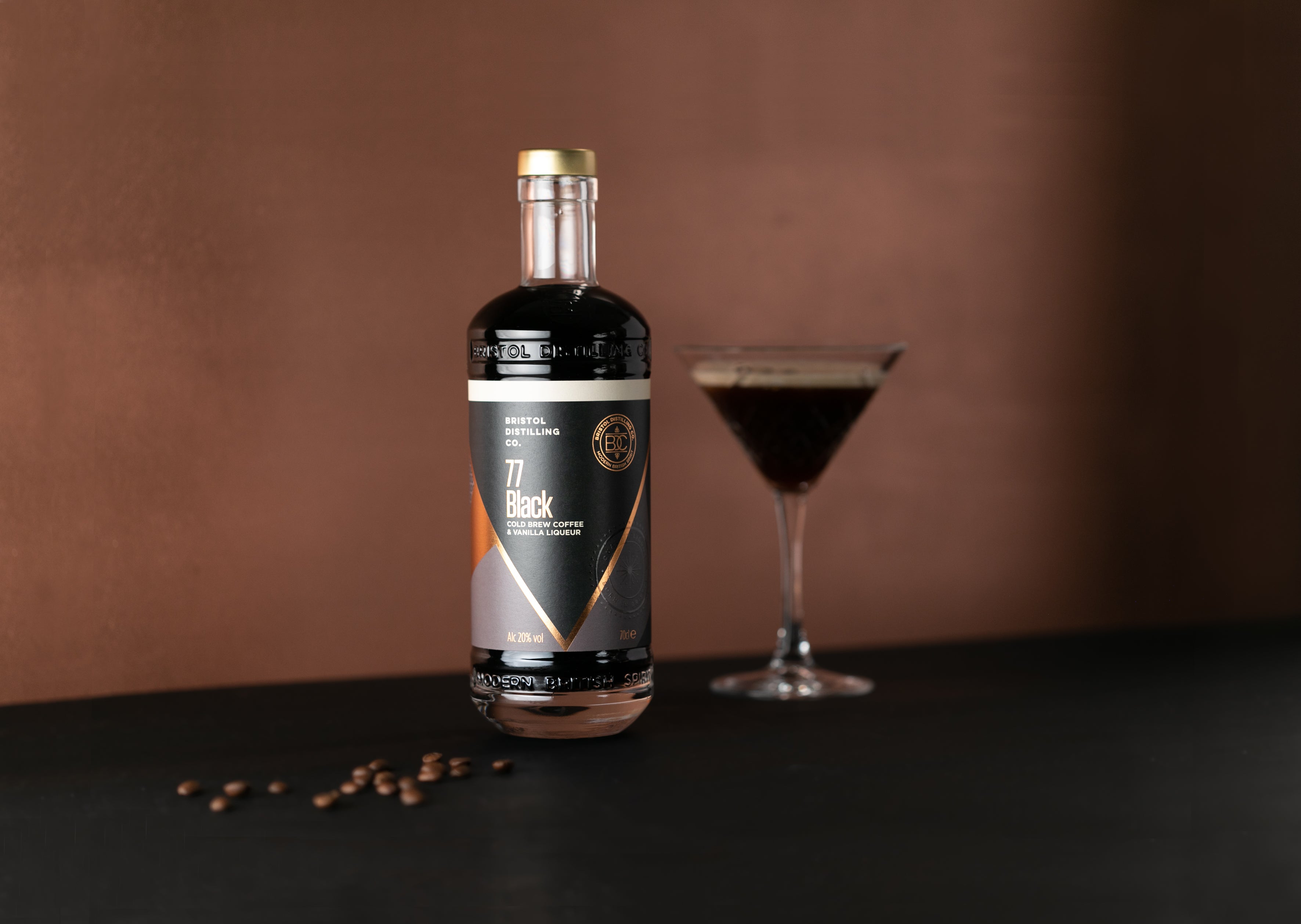 77 Black Cold Brew Coffee & Vanilla Liqueur, 70cl