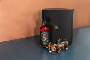 J Black's Double Barrel Whiskey Batch #2 Limited Release 70cl Gift Pack Including 2 Glasses